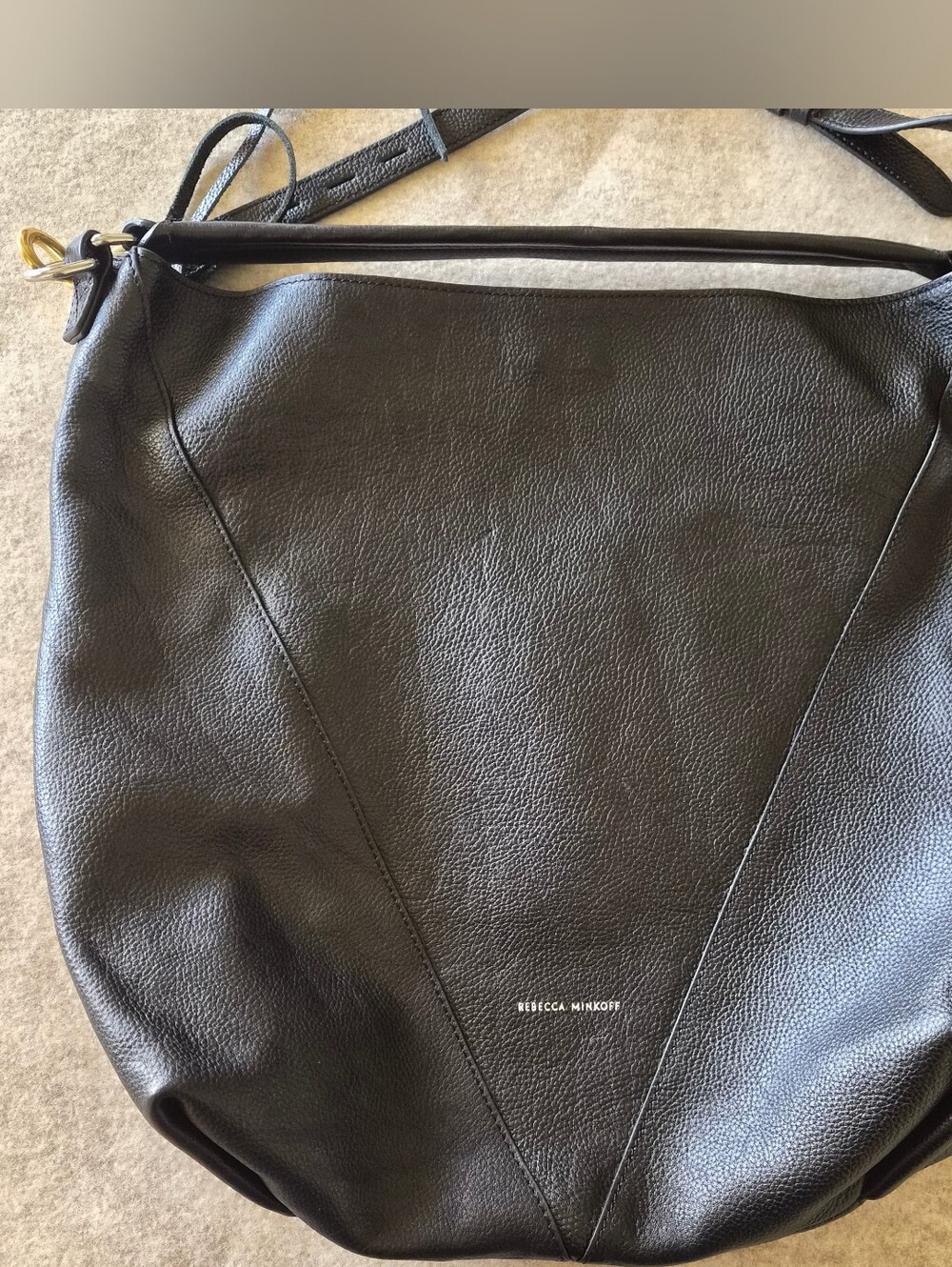 Rebecca Minkoff Moto Leather, Double Zip Hobo Shoulder Bag - Picture 2 of 11